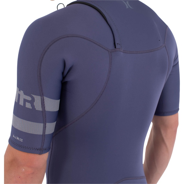 2026 Hurley Mens Air 2/2mm Chest Zip Shorty Wetsuit MSS0013252 - Destroyer
